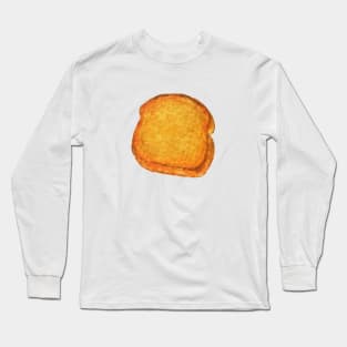 Garlic bread watercolour painting Long Sleeve T-Shirt
